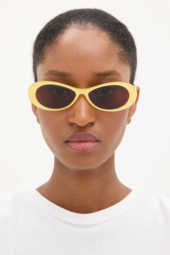 Jacquemus okulary przeciwsłoneczne NUVOLA JAC135C4SUN żółty