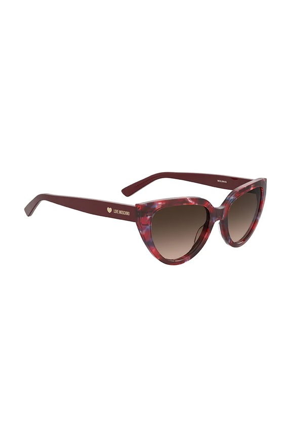 Love Moschino slnečné okuliare dámske burgundské MOL095/S