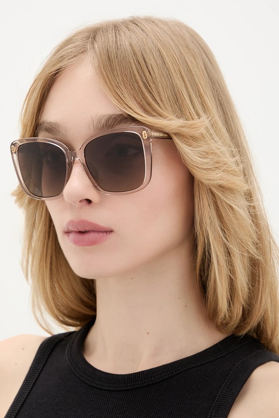 Marc Jacobs okulary przeciwsłoneczne prostokątne beżowy MJ.1127/G/S