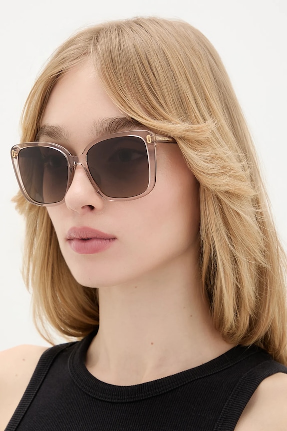 Marc Jacobs okulary przeciwsłoneczne prostokątne beżowy MJ.1127/G/S