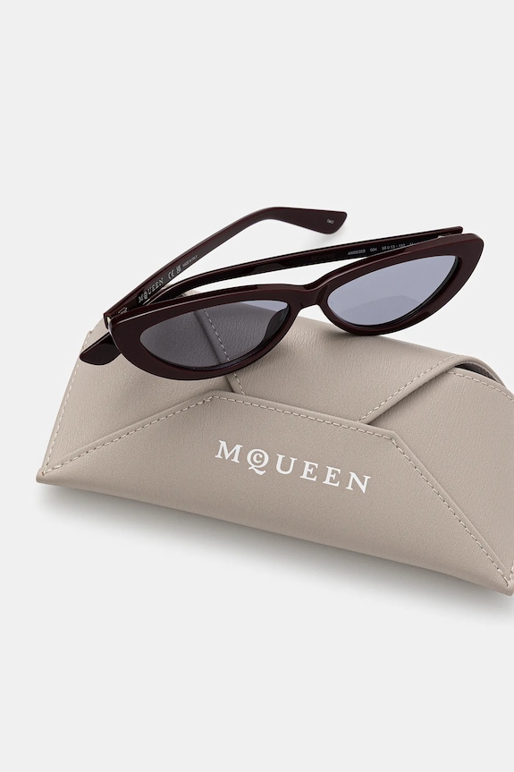 Slnečné okuliare Alexander McQueen burgundské AM0535S
