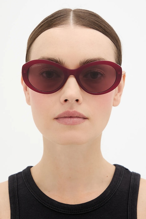 Slnečné okuliare Balenciaga BB0446S burgundské