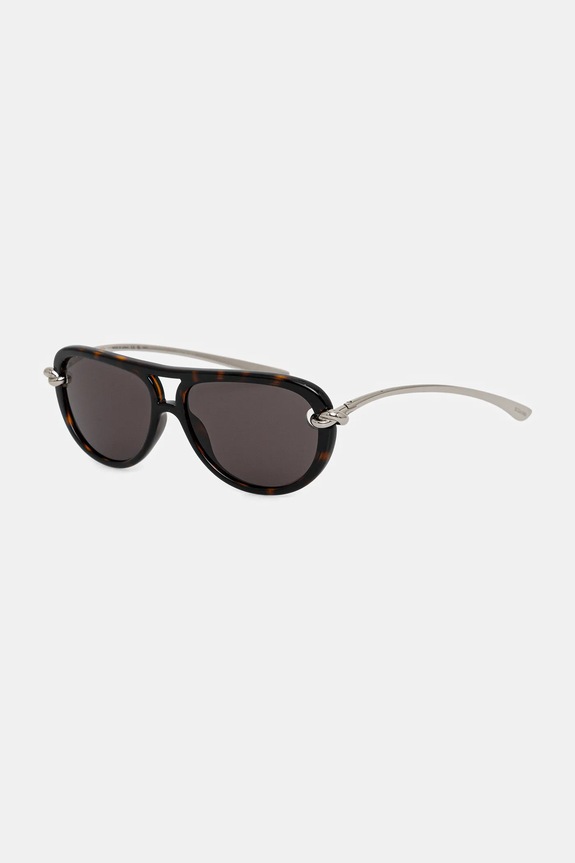 Bottega Veneta okulary przeciwsłoneczne BV1418S srebrny AA00