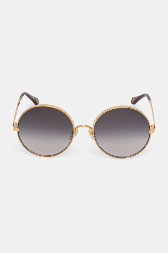 Accesorii Chloe ochelari de soare rotunzi de damă CH0321S aur
