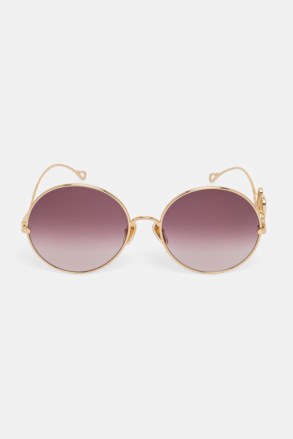 Akcesoria Chloe okulary przeciwsłoneczne okrągłe damskie CH0329S złoty
