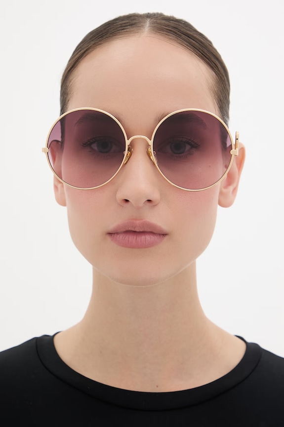 Chloe ochelari de soare rotunzi de damă CH0329S aur