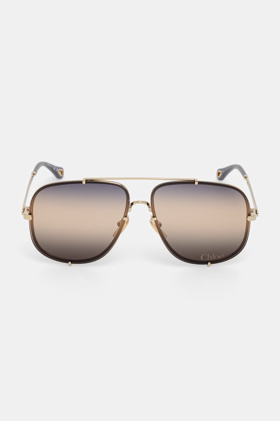 Accesorii Chloe ochelari de soare aviator pentru femei CH0348S aur