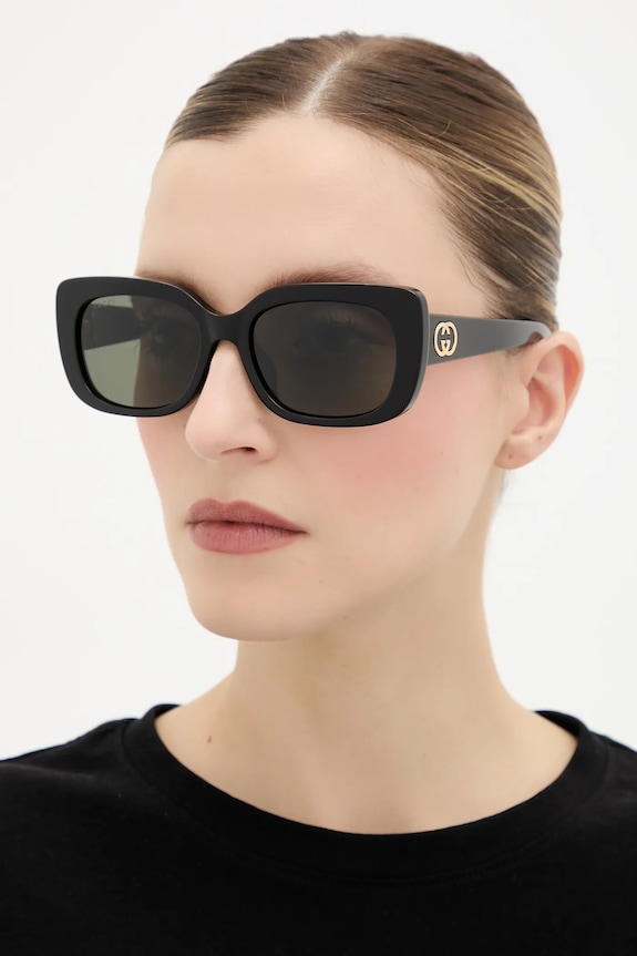 Γυαλιά ηλίου Gucci ορθογώνιο μαύρο GG1979SK
