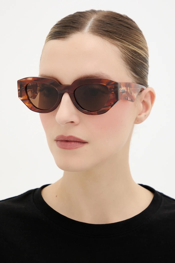 Gucci ochelari de soare uniforme maro GG2007S