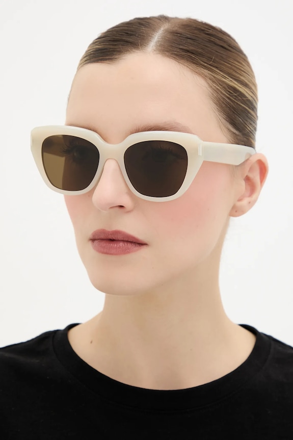 Saint Laurent ochelari de soare uniforme bej SL.827