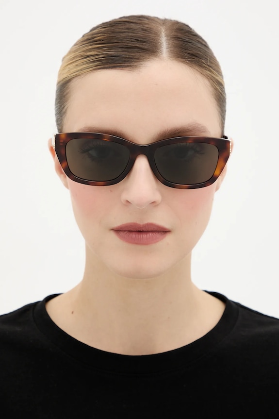 Slnečné okuliare Saint Laurent SL.M153 hnedá