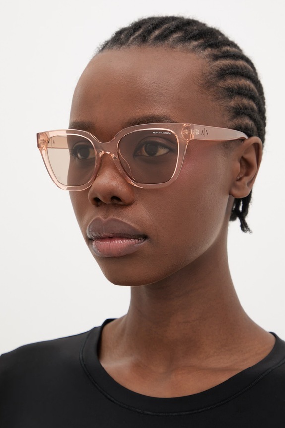 Armani Exchange okulary przeciwsłoneczne przezroczysta beżowy 0AX4164SU