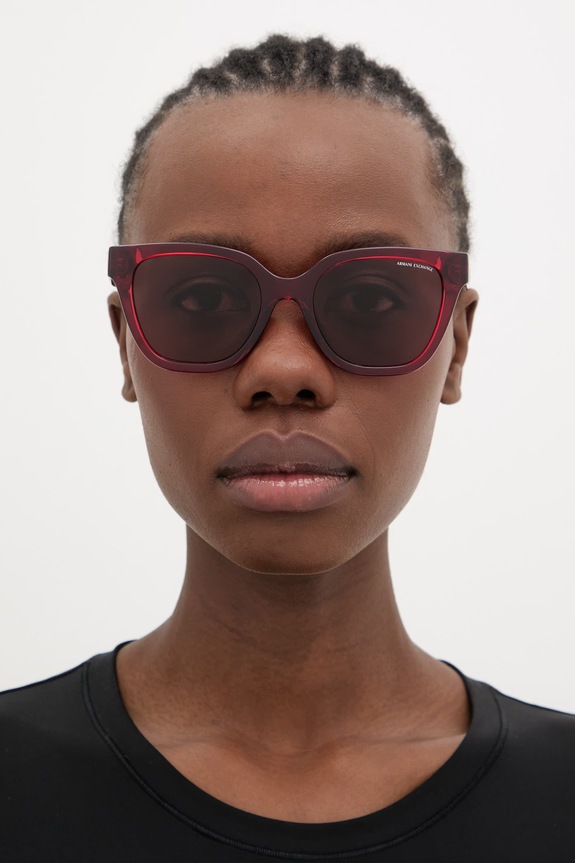 Armani Exchange okulary przeciwsłoneczne 0AX4164SU czerwony AA00