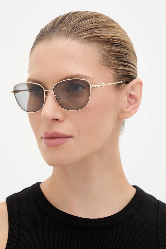 Emporio Armani okulary przeciwsłoneczne przezroczysta złoty 0EA2170
