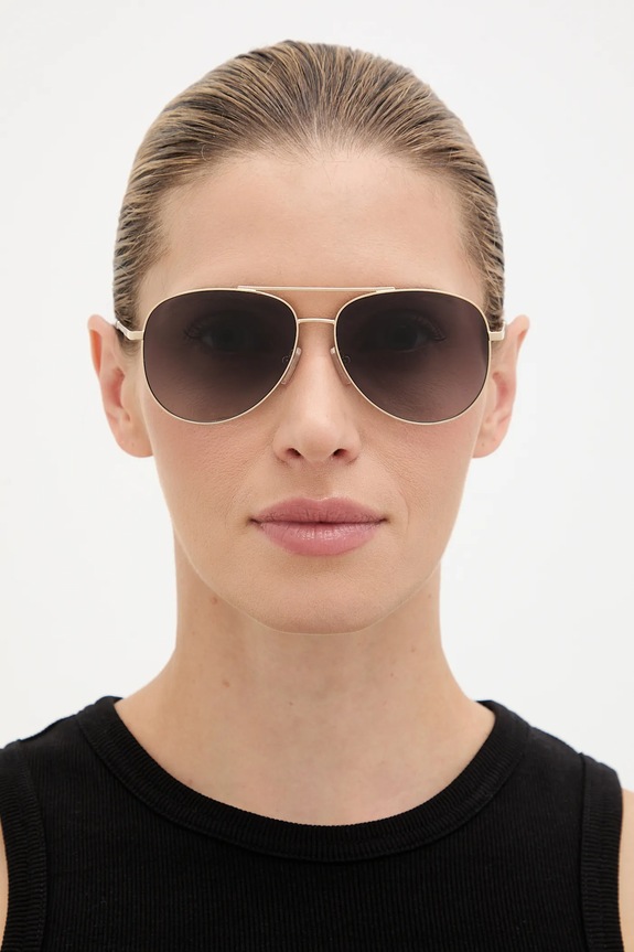 Michael Kors okulary przeciwsłoneczne jednolita złoty 0MK1172