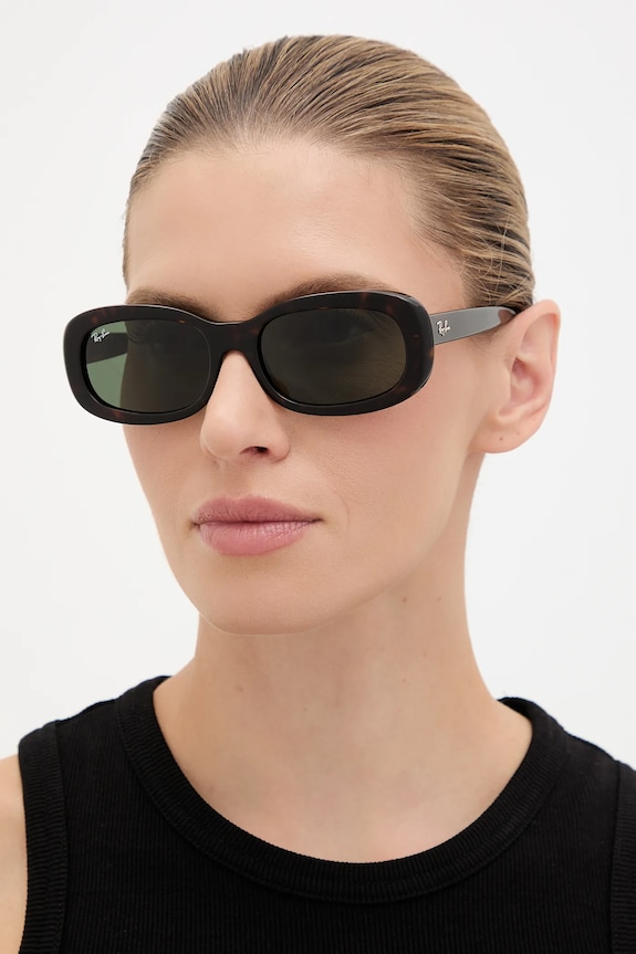 Ray-Ban okulary przeciwsłoneczne jednolita czarny 0RB2221