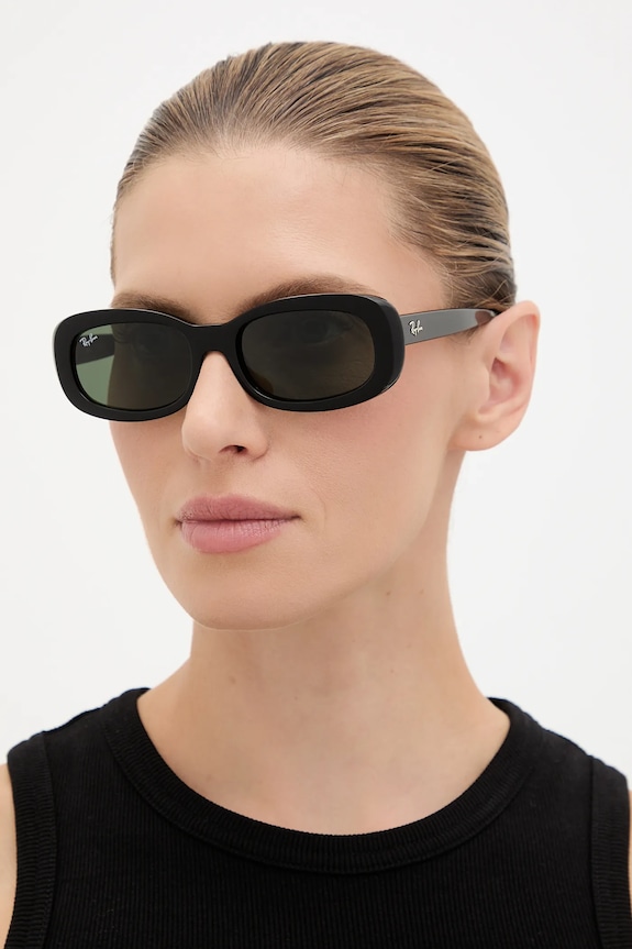 Ray-Ban ochelari de soare uniforme negru 0RB2221