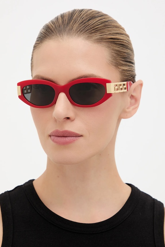 Versace okulary przeciwsłoneczne okrągłe czerwony 0VE4501