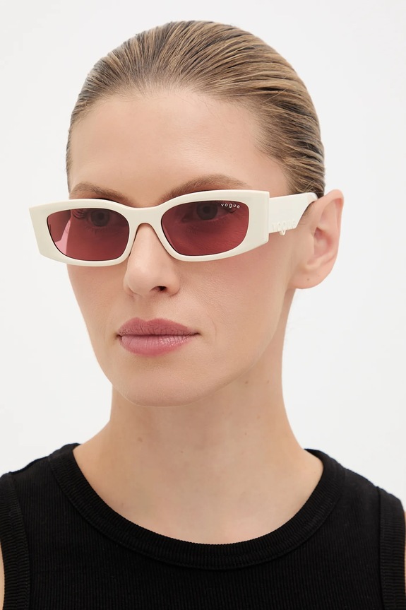 Slnečné okuliare VOGUE hladký béžová 0VO5655SU.323975