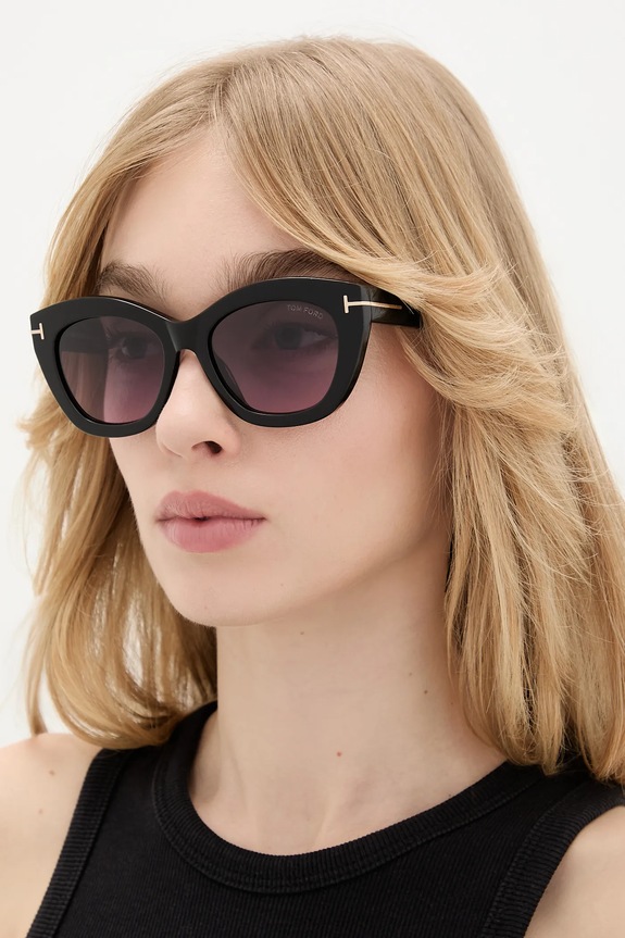 Slnečné okuliare Tom Ford Linda hladký čierna FT1285.5301B