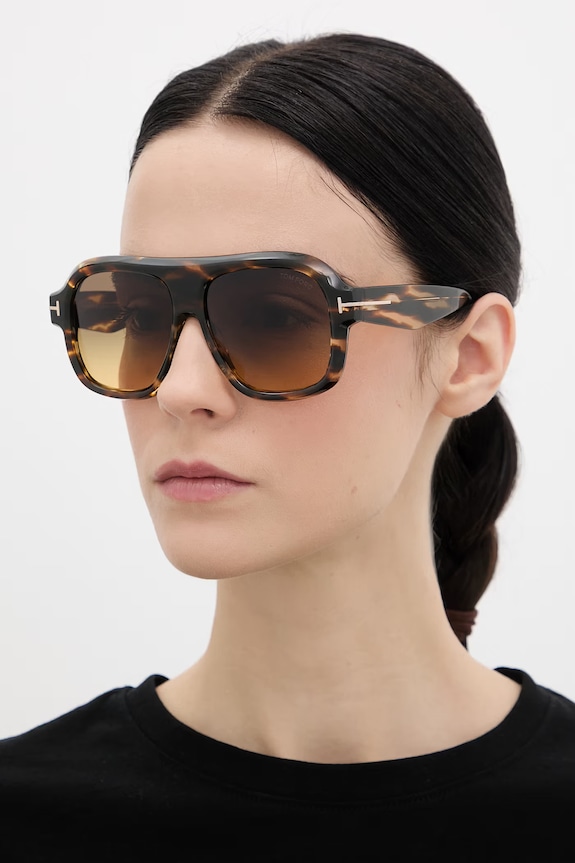 Slnečné okuliare Tom Ford Rhonda gradient hnedá FT1324.5655B