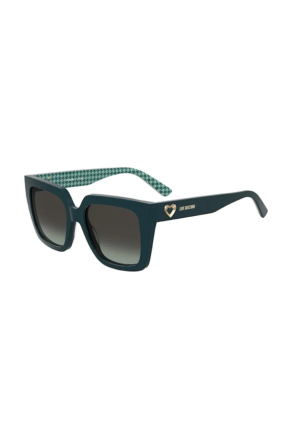 Love Moschino ochelari de soare pătrați femeiești MOL099/S turcoaz AA00