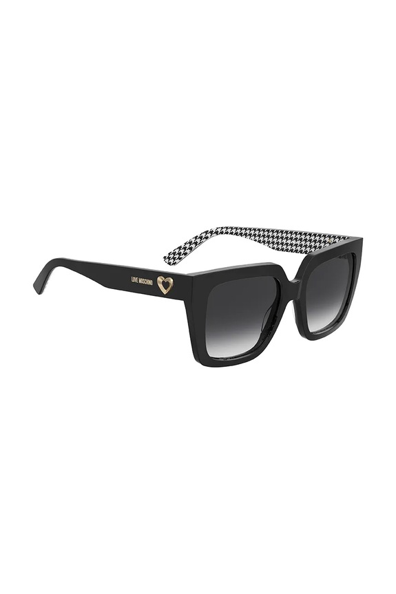 Love Moschino štvorcové slnečné okuliare dámske čierna MOL099/S