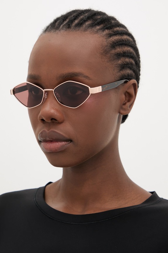 Love Moschino okulary przeciwsłoneczne damskie jednolita złoty MOL101/S