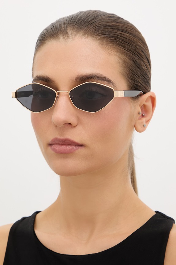 Love Moschino okulary przeciwsłoneczne damskie jednolita złoty MOL101/S