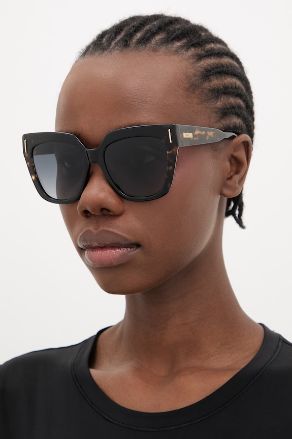 Moschino okulary przeciwsłoneczne kocie oczy brązowy MOS207/S