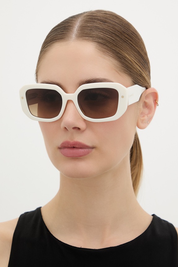 AllSaints okulary przeciwsłoneczne damskie Jade beżowy ALS5035
