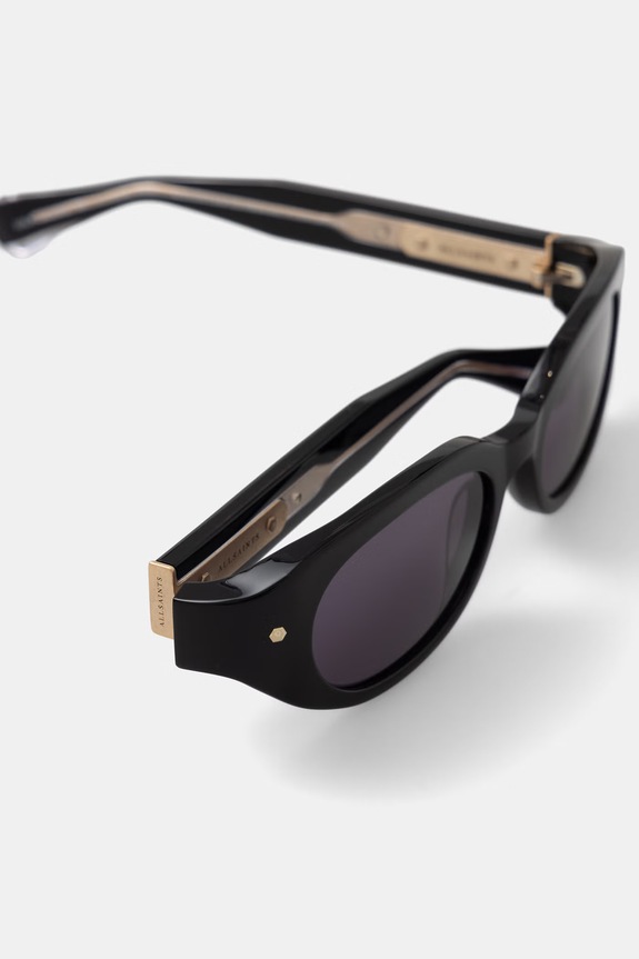 AllSaints okulary przeciwsłoneczne damskie Lola czarny ALS5036