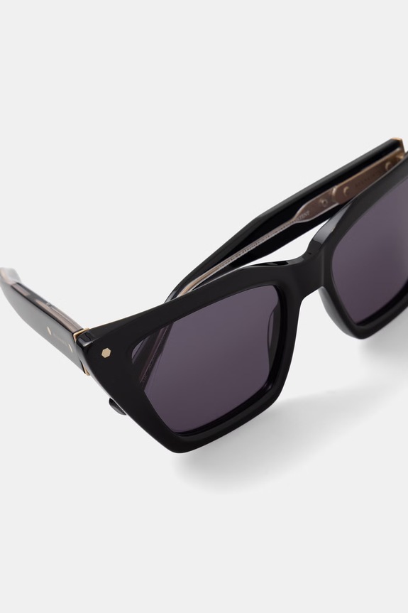 AllSaints okulary przeciwsłoneczne damskie Blair czarny ALS5037
