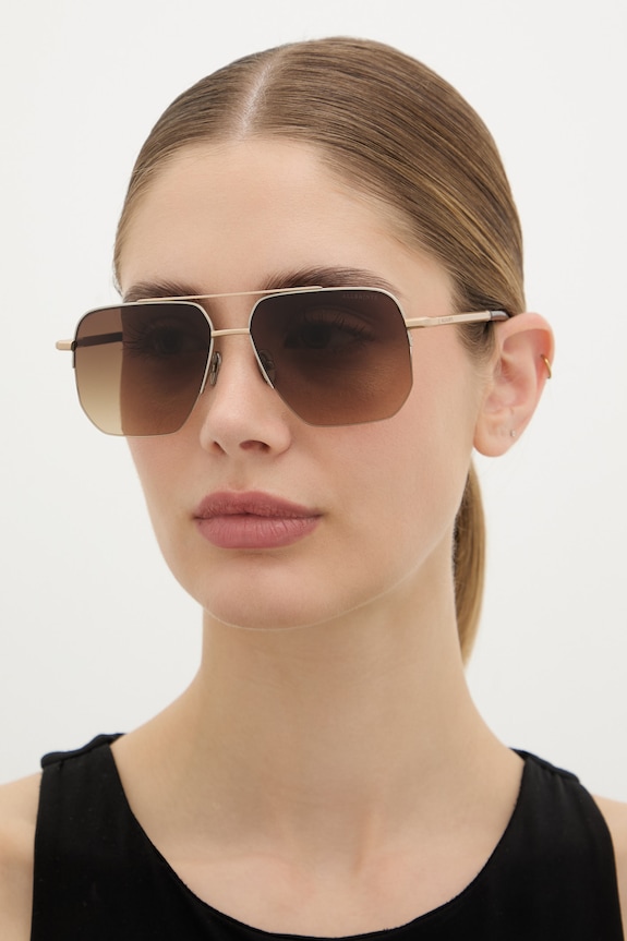 AllSaints okulary przeciwsłoneczne damskie Kai złoty ALS7013