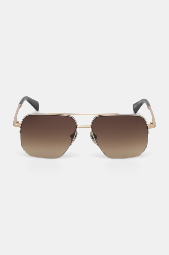 Akcesoria AllSaints okulary przeciwsłoneczne damskie Kai ALS7013 złoty