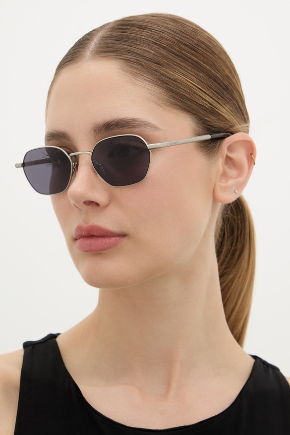 AllSaints okulary przeciwsłoneczne damskie Rory srebrny ALS7014