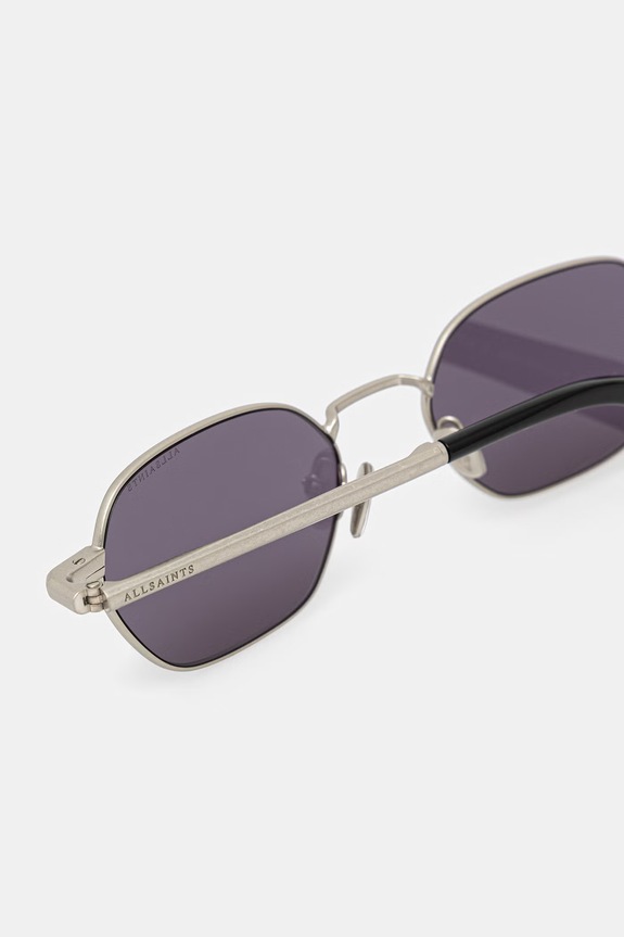 AllSaints okulary przeciwsłoneczne damskie Rory srebrny ALS7014