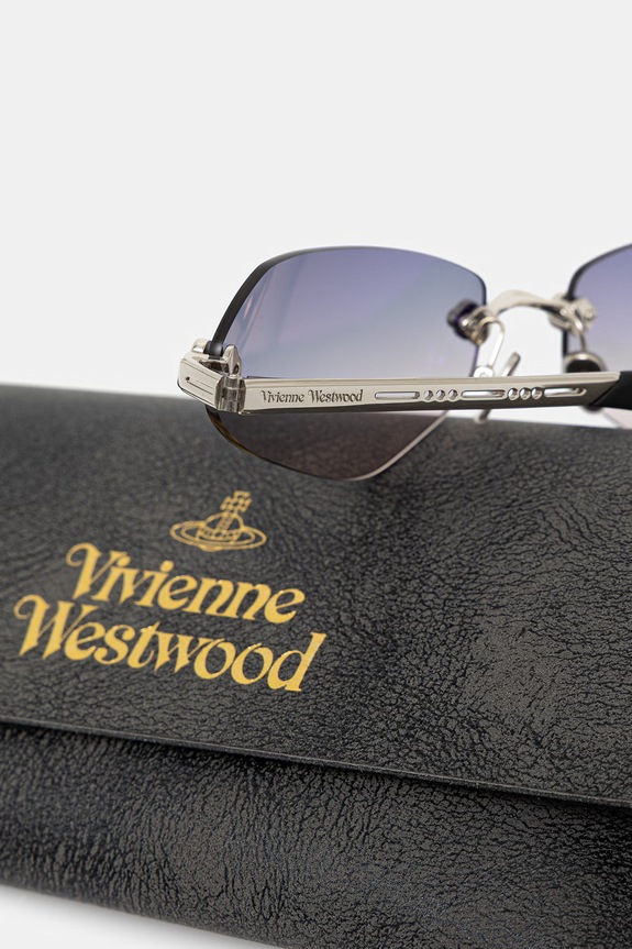 Vivienne Westwood okulary przeciwsłoneczne damskie Vera srebrny VW7043