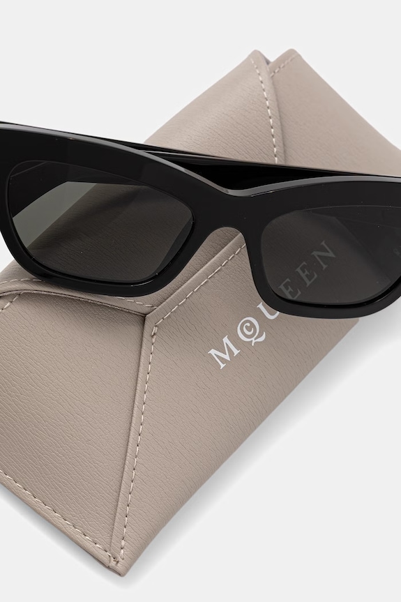 Alexander McQueen okulary przeciwsłoneczne damskie czarny AM0548S