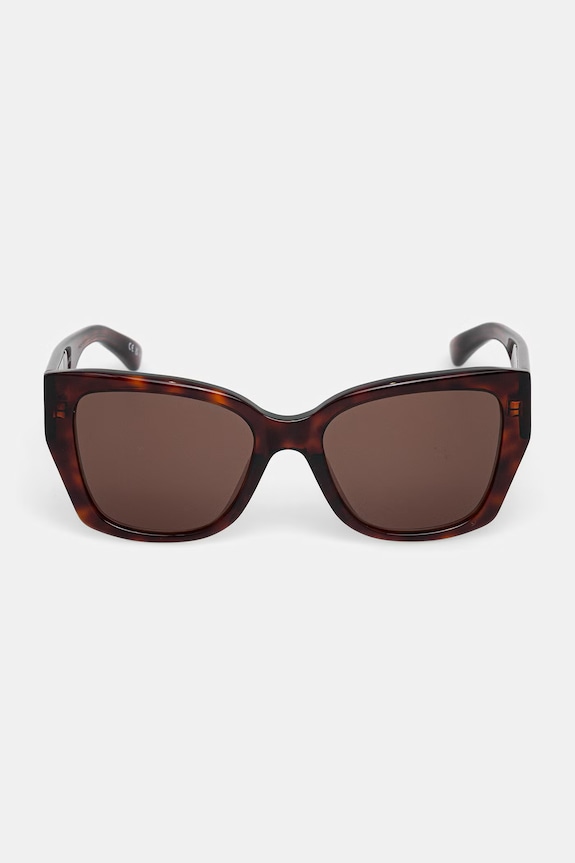 Akcesoria Balenciaga okulary przeciwsłoneczne kocie oczy damskie BB0474S brązowy