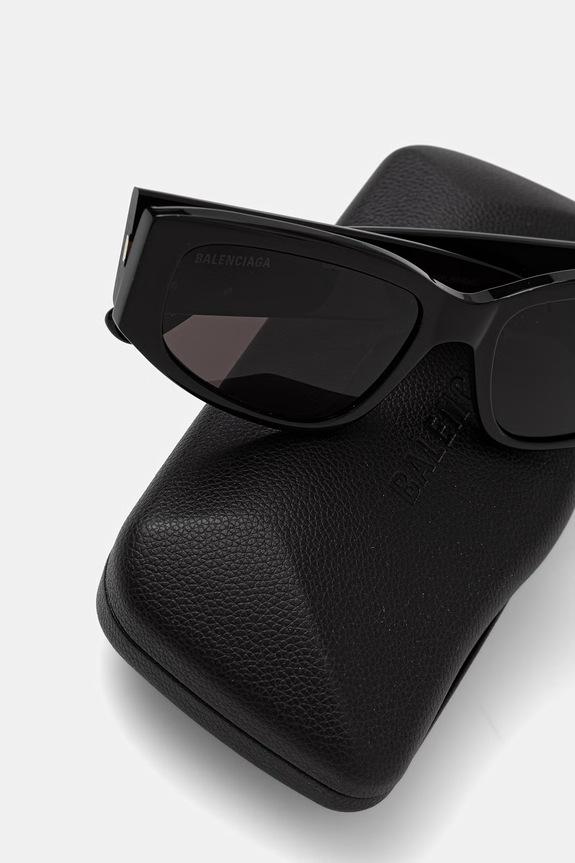 Balenciaga okulary przeciwsłoneczne damskie czarny BB0475S