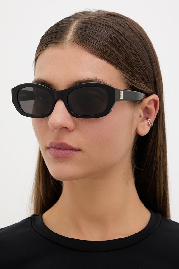 Balenciaga okulary przeciwsłoneczne damskie czarny BB0476S