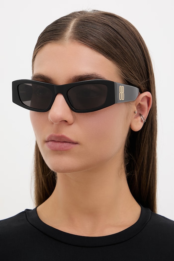 Balenciaga okulary przeciwsłoneczne damskie czarny BB0478S