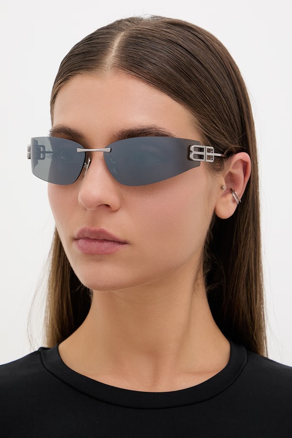 Balenciaga okulary przeciwsłoneczne damskie srebrny BB0484S