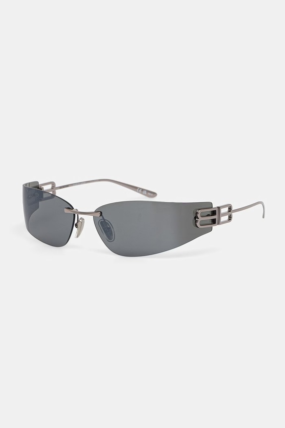 Balenciaga okulary przeciwsłoneczne damskie BB0484S srebrny AA00