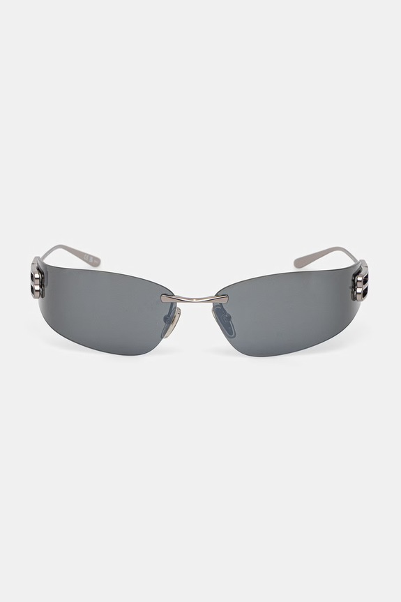 Akcesoria Balenciaga okulary przeciwsłoneczne damskie BB0484S srebrny