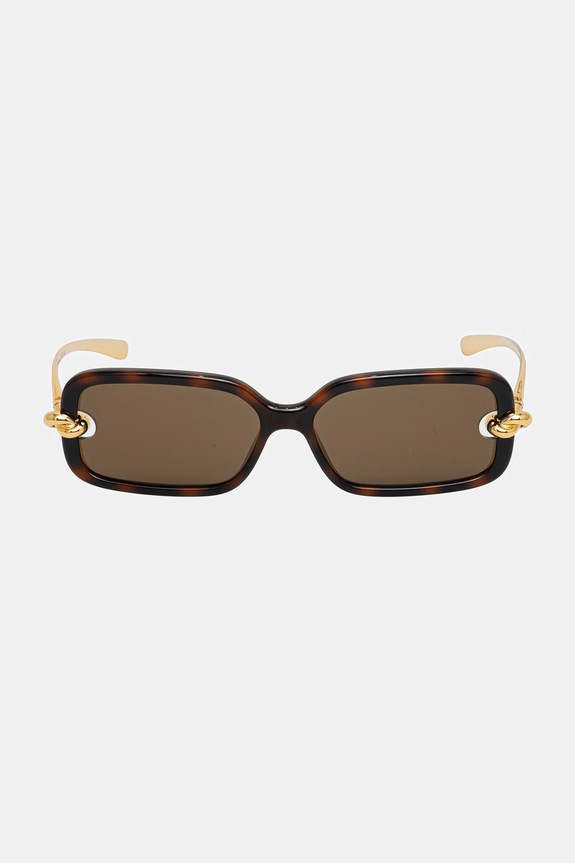 Akcesoria Bottega Veneta okulary przeciwsłoneczne damskie BV1439S brązowy