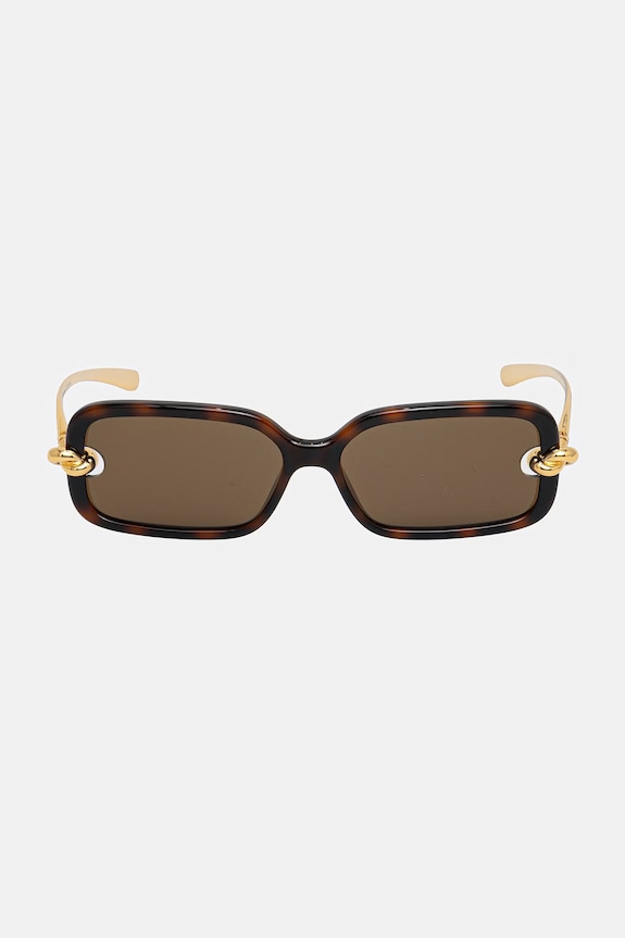 Akcesoria Bottega Veneta okulary przeciwsłoneczne damskie BV1439S brązowy