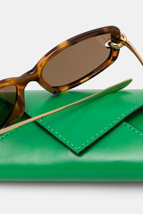 Bottega Veneta okulary przeciwsłoneczne damskie BV1440SA brązowy