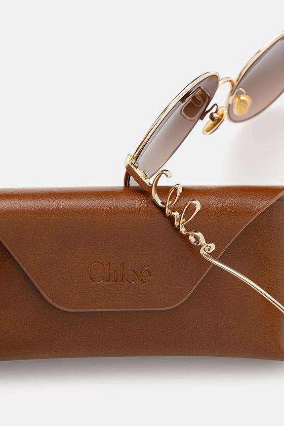 Chloe okulary przeciwsłoneczne damskie złoty CH0372S